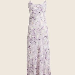 Flora Obscura X J.Crew lavender slip dress